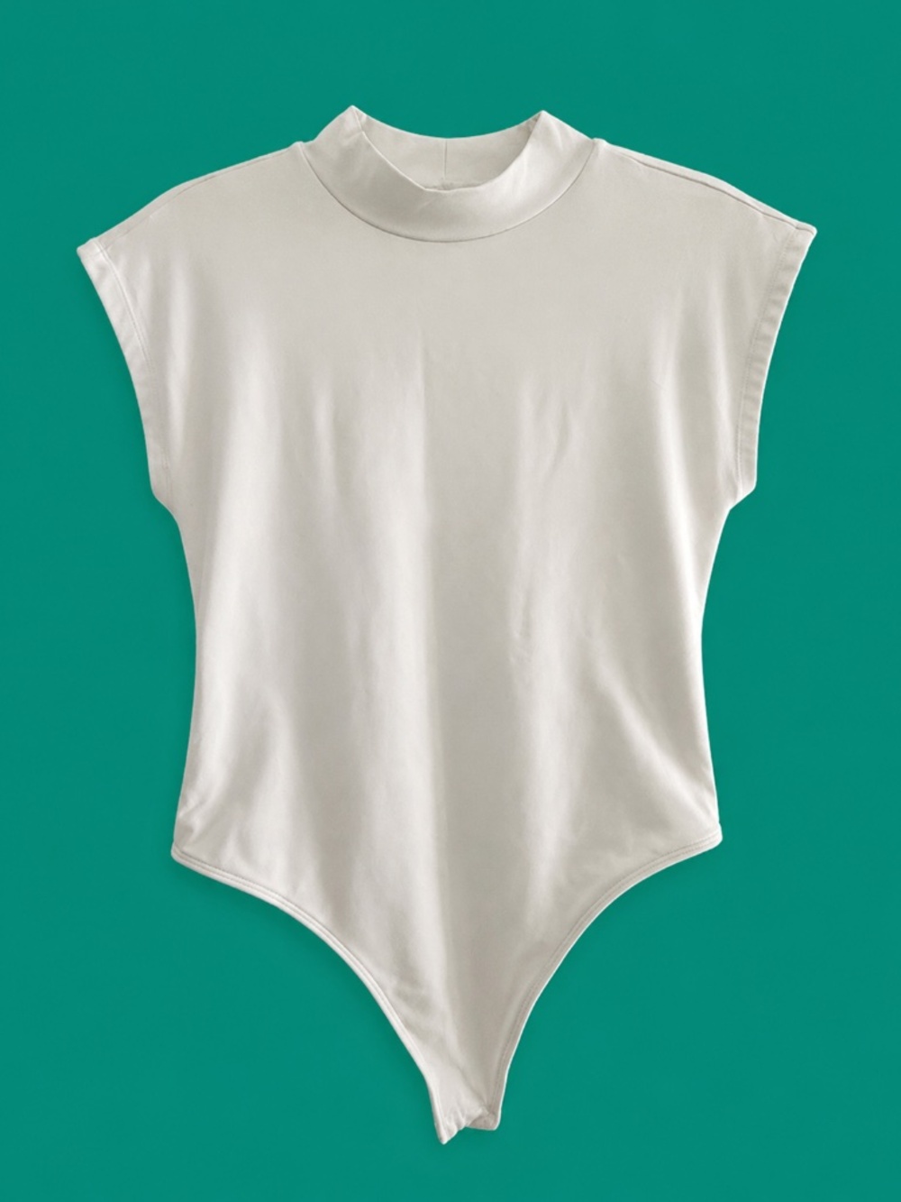 Maeve (Anthropologie) White Mock Neck Bodysuit